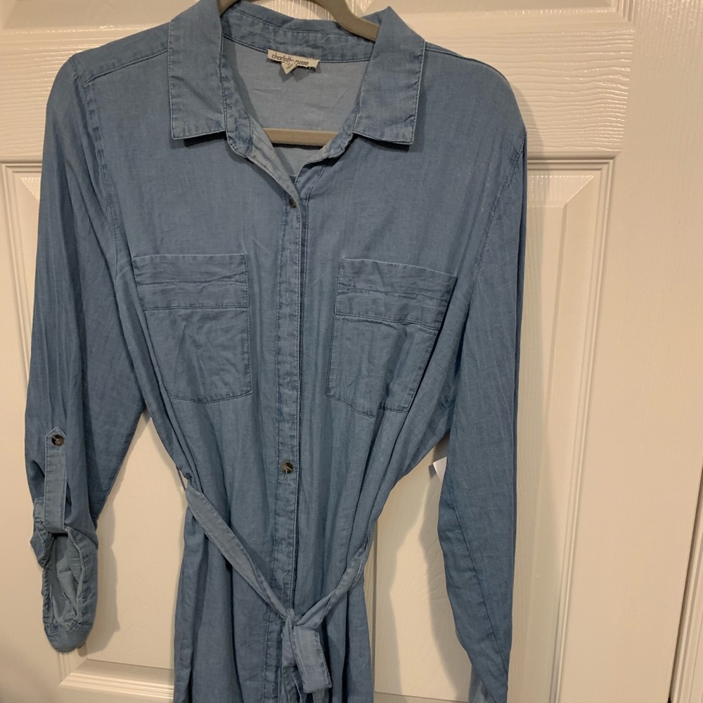 NWT Chambray Shirt Dress